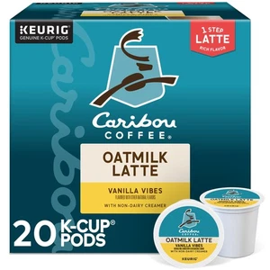 Vanilla Vibes Oatmilk Latte, One Step Latte Cialde Keurig K-Cup Monoporzione, 2... - Foto 1 di 8