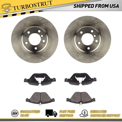 Rotores de freno delanteros originales pastillas de freno para BMW 545i 645Ci 2004 2005 4,4 L Foto 1 de 4