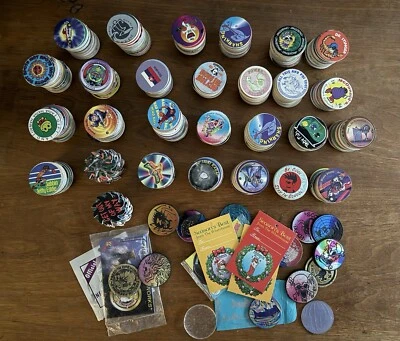 POGS Milk Cap 90’s Slammers Hawaii Fast Food Advertising 650+ Pieces - Image 1 of 4