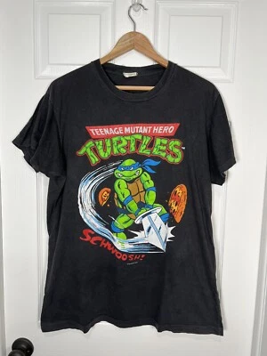 1989 Vintage TMNT  Mirage Studios Teenage Mutant Ninja Turtles Size XL Euro Tee - image 1 of 4