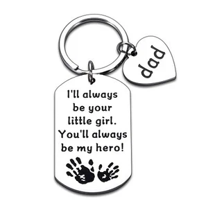 Father's Day Keychain Gift from Daughter First Father's Day Gift for Dad - Picture 1 of 7