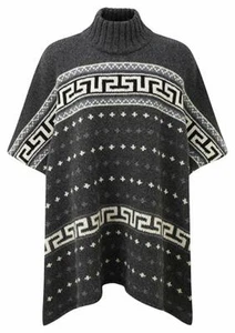 SHERPA ADVENTURE GEAR MERINO WOOL Women's Nando Poncho Colour Kharani ONE SIZE - Picture 1 of 5