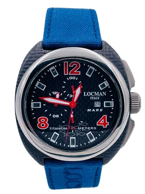 Reloj Locman Mare Al Carbono 47mm 134KKRB/795 Crono Wr100m Gran Descuento Nuevo - Imagen 1 de 4