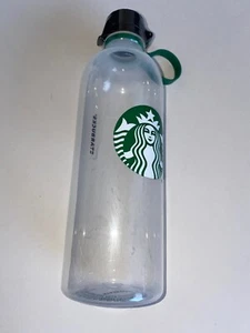 Starbucks Semi Clear 24oz Green Siren Black Cap Reusable Water Bottle - Bild 1 von 8