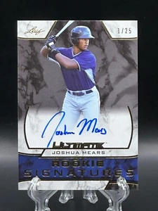 Joshua Mears 2019 Leaf Ultimate Rookie Signatures Gold /25 RC Auto #RS-JM1 - Picture 1 of 2