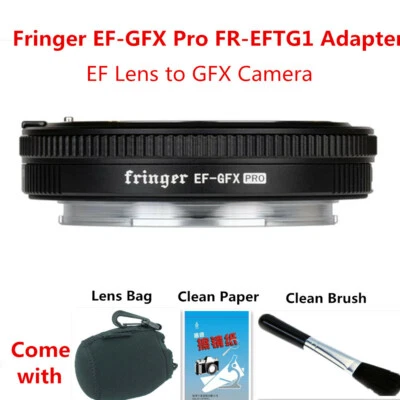 Fringer EF-GFX Pro AF Adapter for EF Lens to for Fujifilm Fuji G GFX 100 Camera