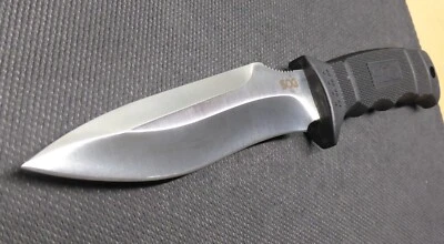 SOG M40K-CP  'OPS'  4.85''  Satin Recurve Fixed Blade Knife,  Kydex Sheath, RARE - Image 1 of 4