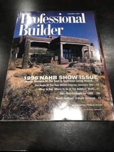 Professional Builder January 1996 Magazine-RARE VINTAGE COLLECTIBLE-SHIP N 24 HR - Picture 1 of 2