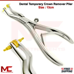Surgical Temporary Crown Removing Plier Dental Bridge Remover Forceps Rubber Pad - Picture 1 of 4