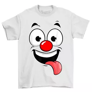 Silly Face Red Nose Novelty Funny T-Shirt Adults & Kids Comedy Tee Shirt - Picture 1 of 12