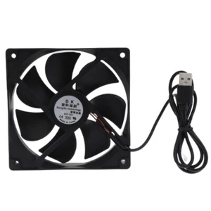 Quiet 120mm 5V USB Fan Porous Bearing for Receiver DVR Computer Cabinet Cooling - Picture 1 of 8