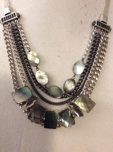 Kenneth Cole River Shell Collection Statement Necklace $105 KC9 - Picture 1 of 6