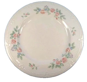 Pfaltzgraff Rosalinda Dinner Plate Blue Pink & Purple Flowers Stoneware USA (O) - Picture 1 of 4