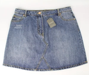 OASIS Blue Denim Jeans Skirt Size 14 Brand New - Picture 1 of 7