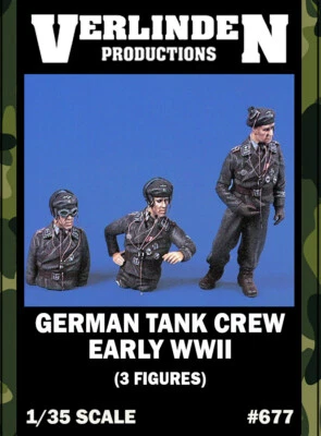1/35 Early WWII German Tank Crew VERLINDEN #677 Resin Model Kits - Image 1 of 2