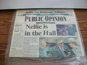 1997 Nellie Fox Keepsake Edition Newspaper. Hall of Fame -White Sox Baseball - Picture 1 of 2