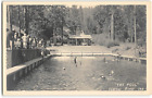 RPPC Swimming Pool FEATHER RIVER INN Blairsden, CA c1920s Plumas County Postcard