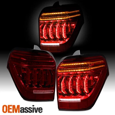 Tubo LED para Toyota 4Runner 2010-2022 con luces traseras rojas oscuras de señal secuencial Foto 1 de 4
