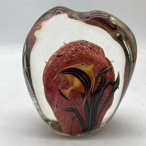 Bezaubernder ORIENT & FLUME Maurischer Idol Fisch AQUARIUM Kunst Glas BRIEFBESCHWERER 13 - Bild 1 von 6