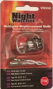 55w H3-12V Driving/ Off-Road Light Bulb ~ VH550 ~ Comes W Flat & Round Connector - Picture 1 of 1