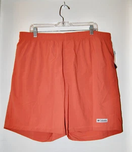 NWT Columbia Men's Terra Cotta Orange Rapid Creek Swim Shorts 8" Inseam XL XXL - Picture 1 of 12