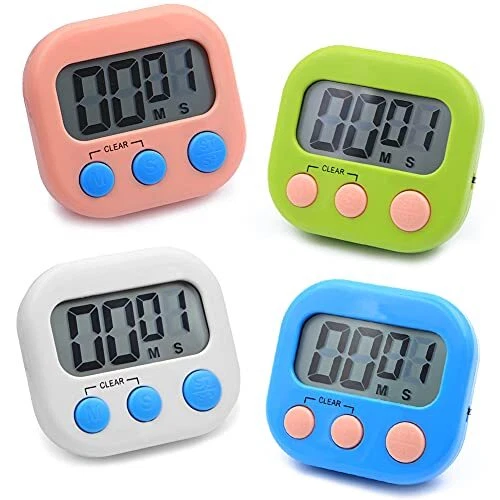 Timer Digitale Contaminuti da Cucina Minuto, 4 pezzi Time Timer (J3S) - Immagine 1 di 1