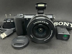 Sony Alpha a5000 Mirrorless Digital Camera Black 16-50mm Lens 35Languages - Picture 1 of 20