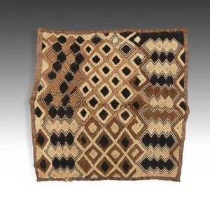 KUBA SHOOWA PRESTIGE PLATTENSCHNITT GESTAPELT RAFFIA D. R. OF CONGO ZENTRALAFRIKA 20. JH. - Bild 1 von 5