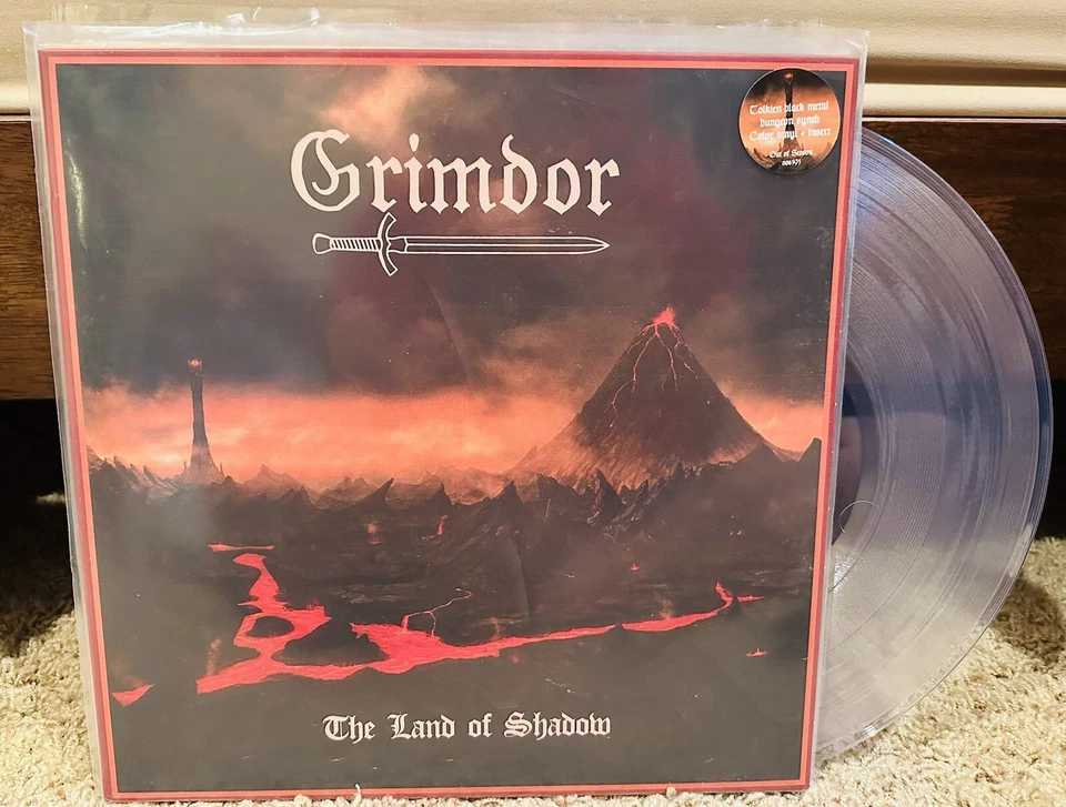 GRIMDOR - The Land Of Shadow - 180g Clear Vinyl LP Record - LE 100 - Summoning - Image 1 of 1