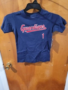 Amed Rosario Cleveland Guardians Youth Jersey T-Shirt Blue Size XS 4-5 NWT MLB - Picture 1 of 11