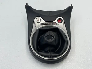 2009-2020 Nissan 370Z Manual Shifter Selector Bezel W/Leather Boot 1455 OEM - Picture 1 of 9