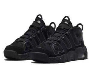 Nike Air More Uptempo Black Anthracite (GS) FV2264-001 Black Size 5.5Y / 7 US W - Picture 1 of 8