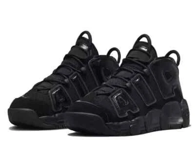 Nike Air More Uptempo Black Anthracite (GS) FV2264-001 Black Size 5.5Y / 7 US W - Image 1 of 4