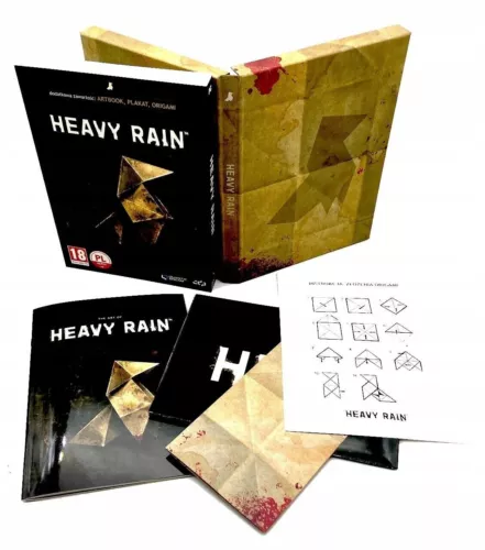 HEAVY RAIN ARTBOOK + BOX + Poster + Origami, Limited Collector's Gadgets no game