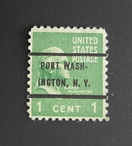Port Washington, New York Type 72 Precancel - 1 cent Prexie - U.S. #804 - NY - Picture 1 of 1