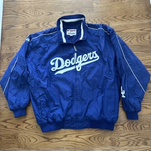 Vintage Herren 3XL Majestic Authentic Dodgers blau Einbaum gefüttert Bomberjacke - Bild 1 von 22