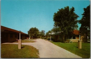 Postal de Bloomington, Illinois L&L MOTEL Highway ROUTE 66 Roadside Dexter cromada - Imagen 1 de 2