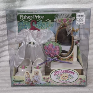 Fisher Price Briarberry Wedding Set New NIB Bear Outfit Vintage 2000 Dress Up - Picture 1 of 9