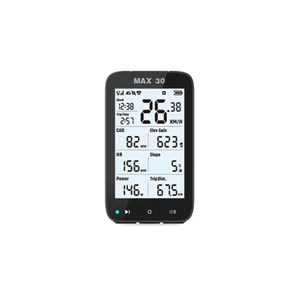 Ciclocomputer Bici da Corsa Mtb Max 30 GPS Potenza Cadenza BLE/ANT+ Schermo 3" - Foto 1 di 5