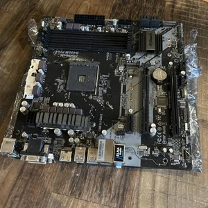 AMD B450 Motherboard ASRock B450M Pro4 AM4 DDR4 for Ryzen 2000/3000/4000/5000 - Imagen 1 de 15