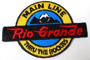 Parche recuerdo tren ferrocarril vintage Main Line Rio Grande Thru The Rockies - Imagen 1 de 3