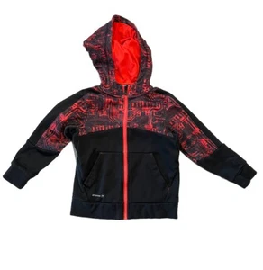 Russell black Red Boys dri-power 360 jacket size 4-5 zip sportswear - Picture 1 of 3