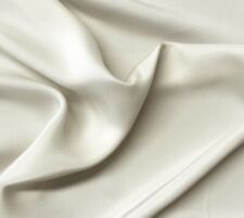 Ivory silk charmeuse fabric 45â width sold by the yard