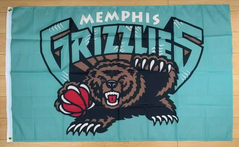 Memphis Grizzlies 3x5 ft Flag NBA Retro Vintage Throwback Banner Cover