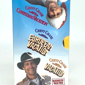 National Lampoon Vacation VHS 3 Tape Box Set Chevy Chase BlockBuster Value Pack - Bild 1 von 12