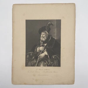 Antique Engraving The Dutch Patrician Print Unframed 11 x 8 - Picture 1 of 4