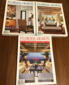 Florida Design Magazines 2005 Lot of (3) vol. 15 #2 ,#3,#4 Trump’s MAR-A-LAGO - Picture 1 of 5