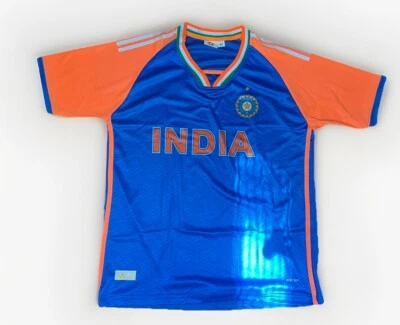 T20 Cricket World Cup 2024 India Adidas Authentic Team Jersey T-Shirt For Men's - Image 1 of 4