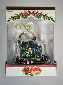 Vintage Kcare Santa Claus in Sleigh Christmas Collectables Christmas display - Picture 1 of 4