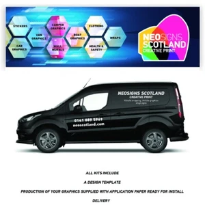 Kleiner Van Grafik Kit Schild Schrift Fahrzeug Schriftzug Livery Schilder nur Text - Bild 1 von 3